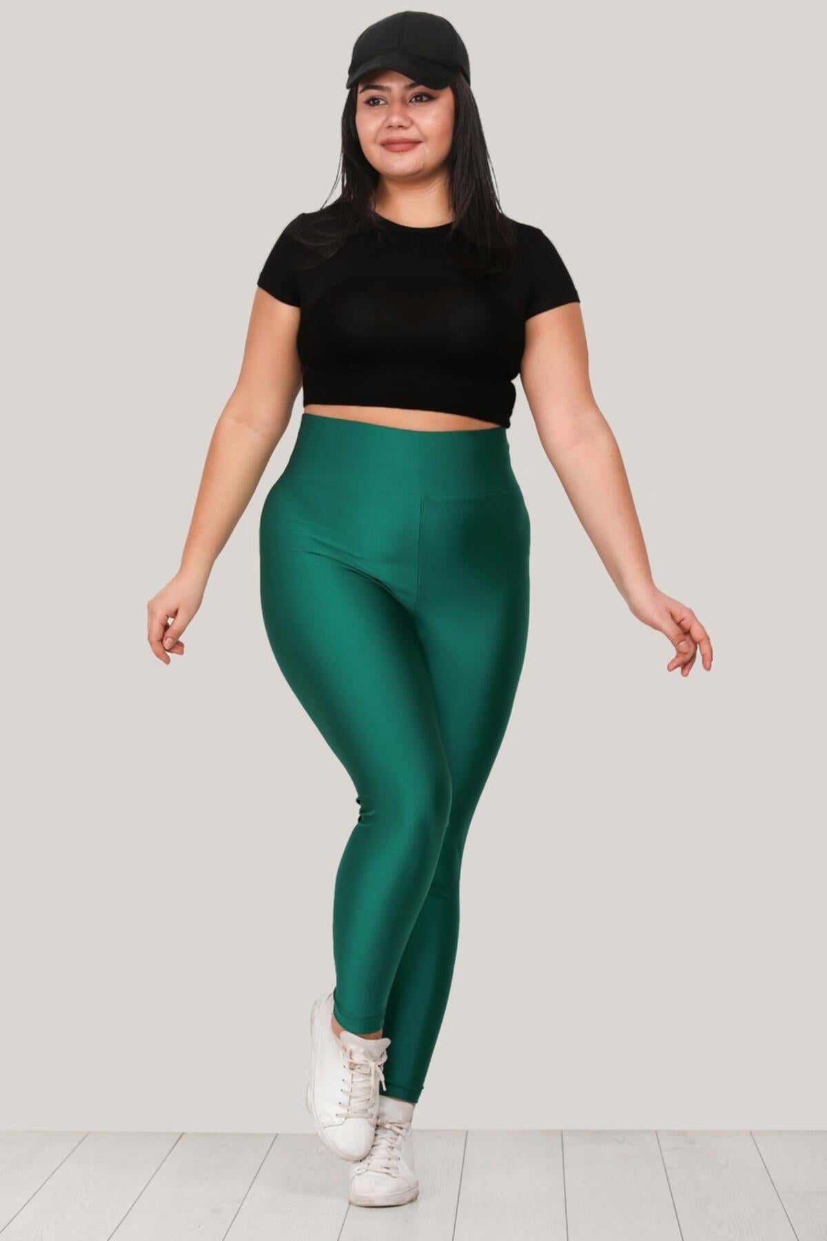 Plus - Size Leggings, Emerald
