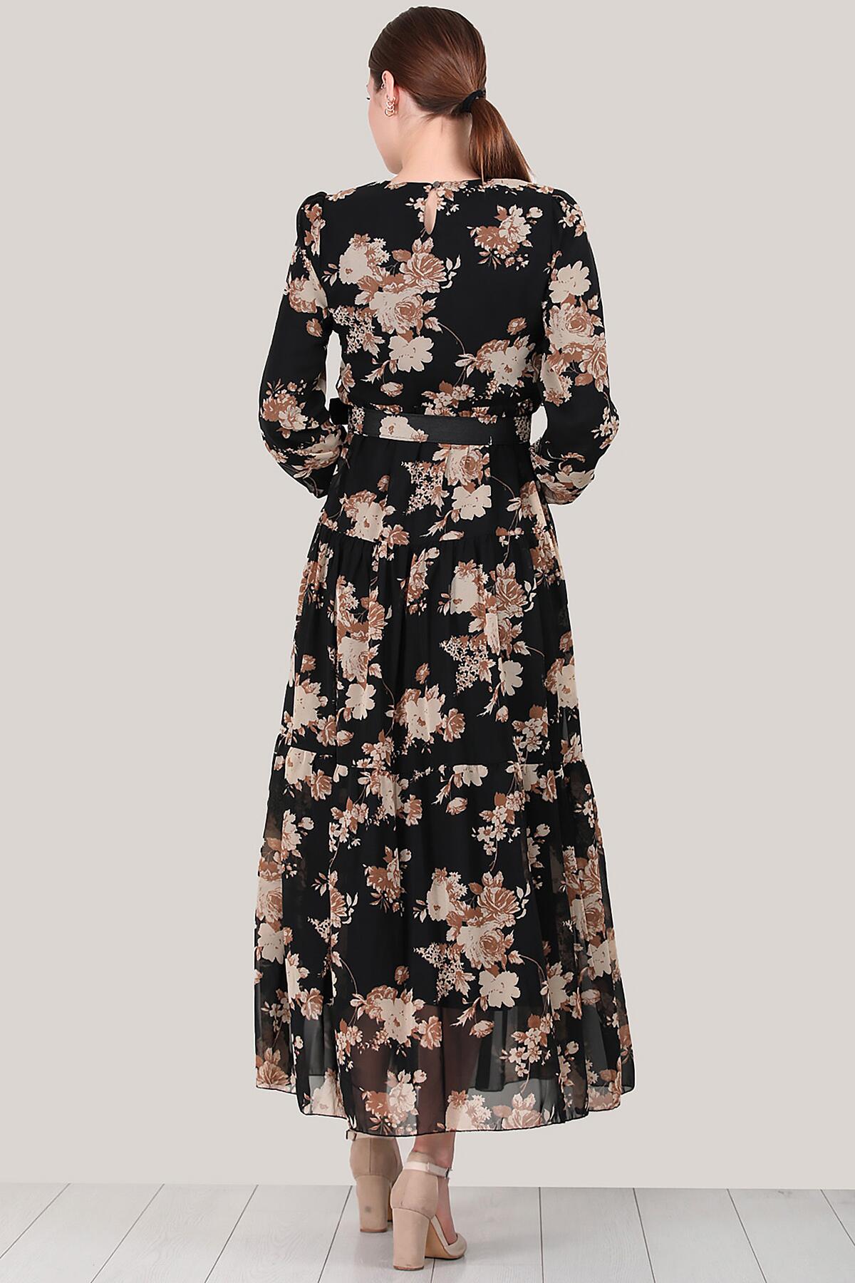 Multicolor Chiffon Maxi Dress