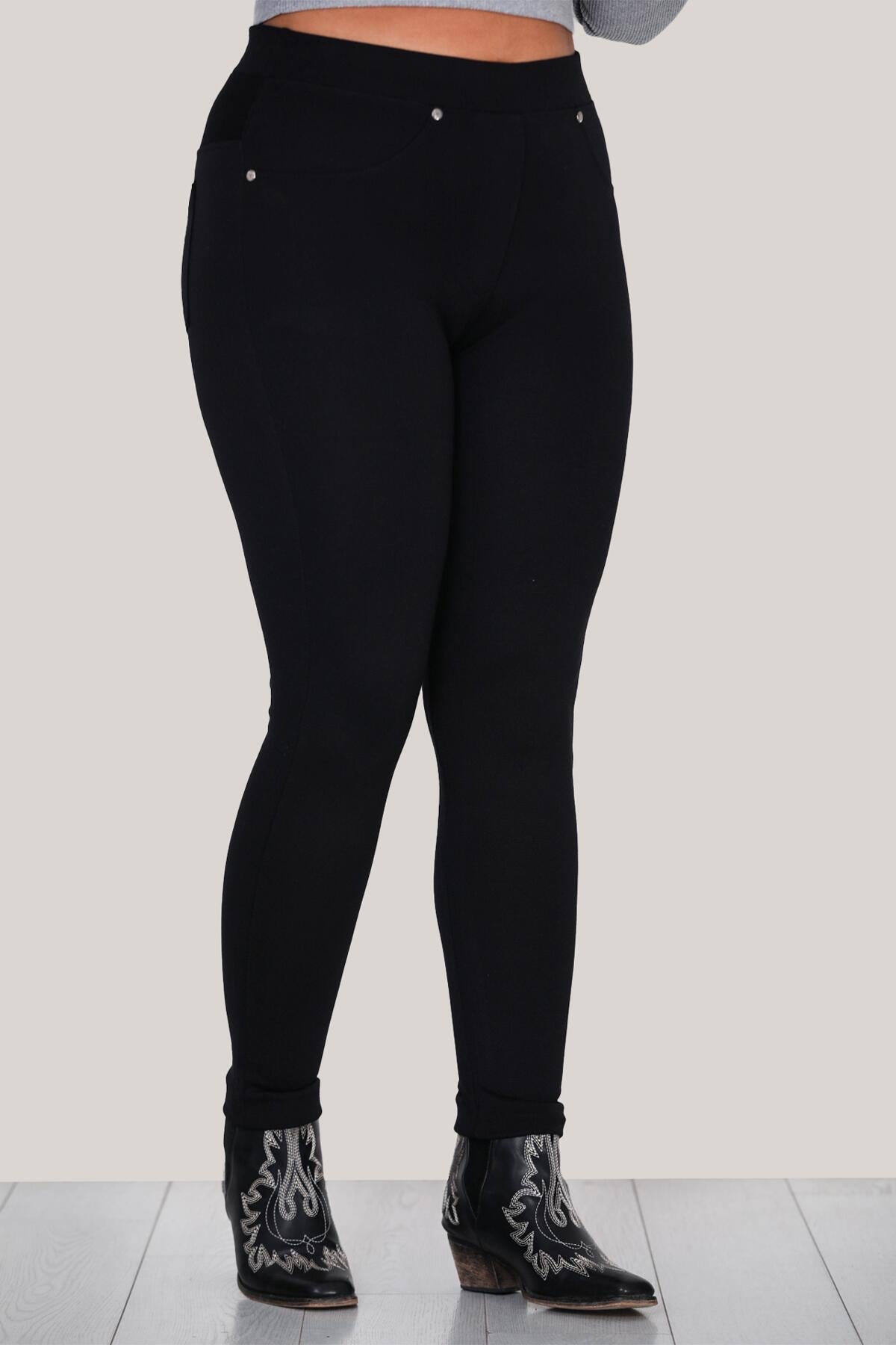 Plus - Size Leggings — Black