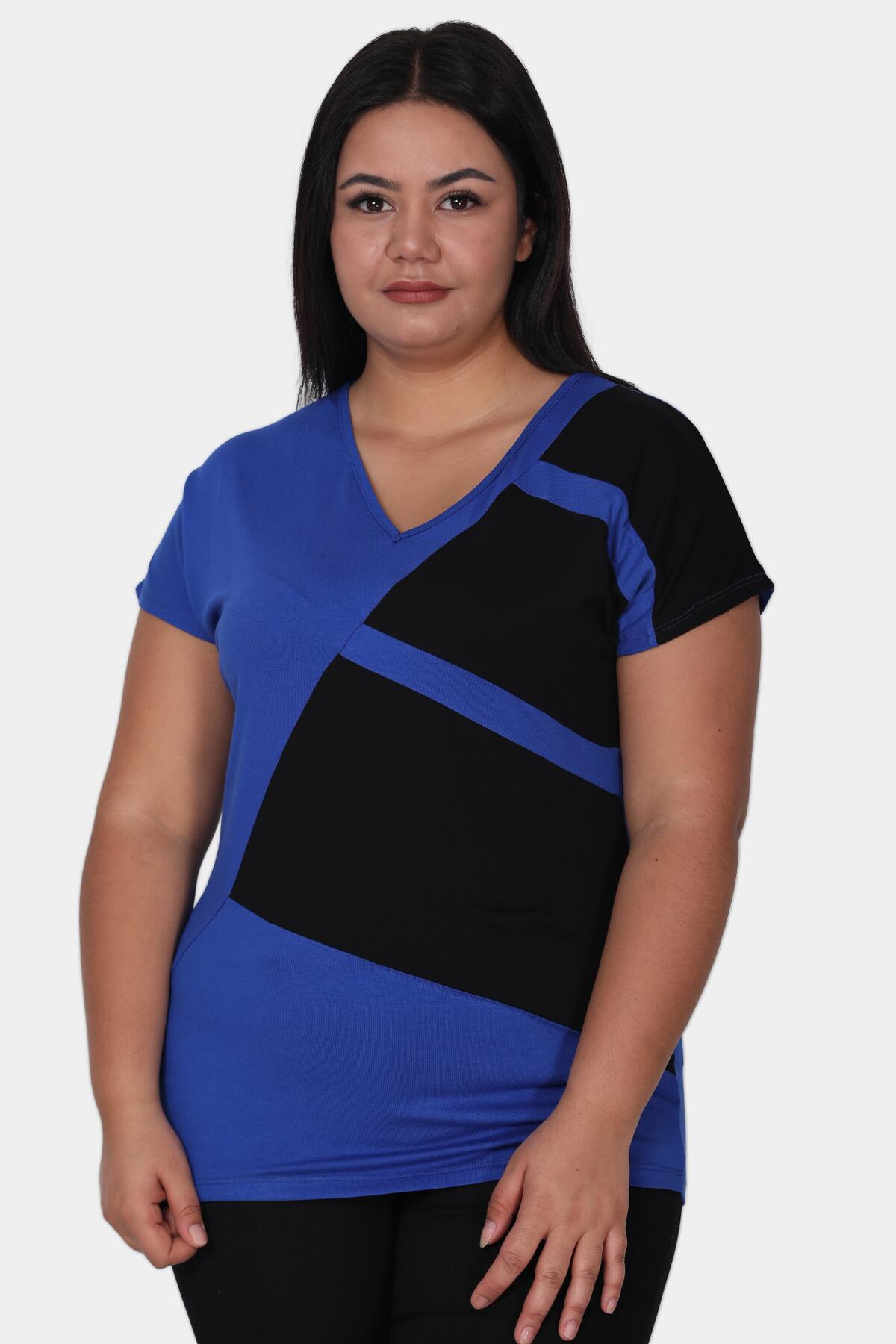 Plus - Size Blouse In Royal Blue