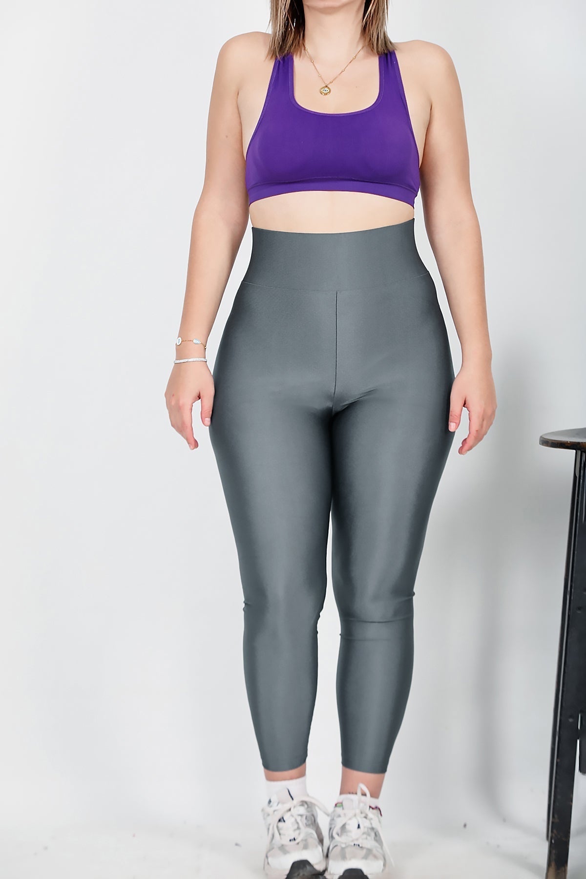 Große Größen Leggings — Grau