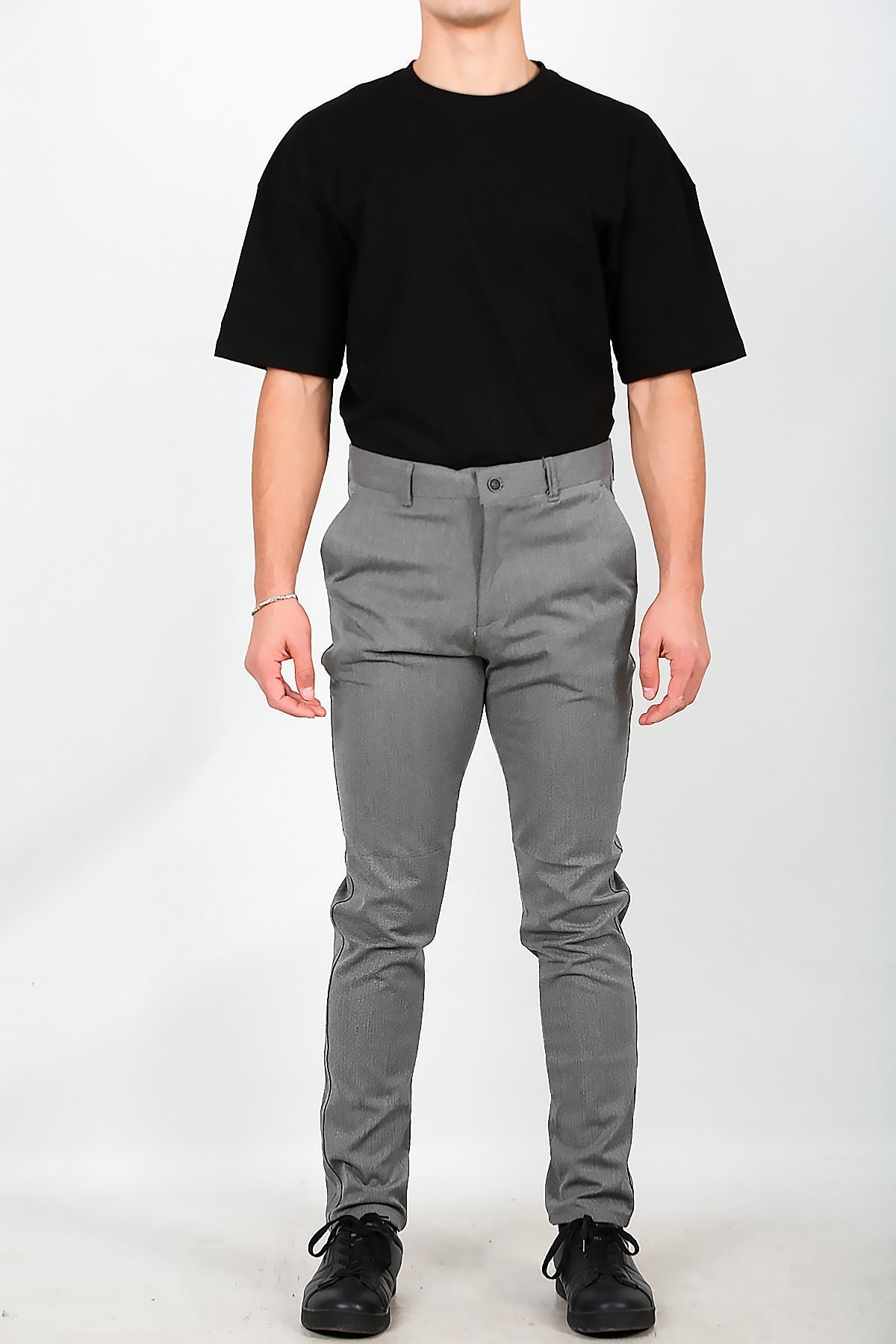 Herrenhose aus Baumwollmischgewebe – Grau