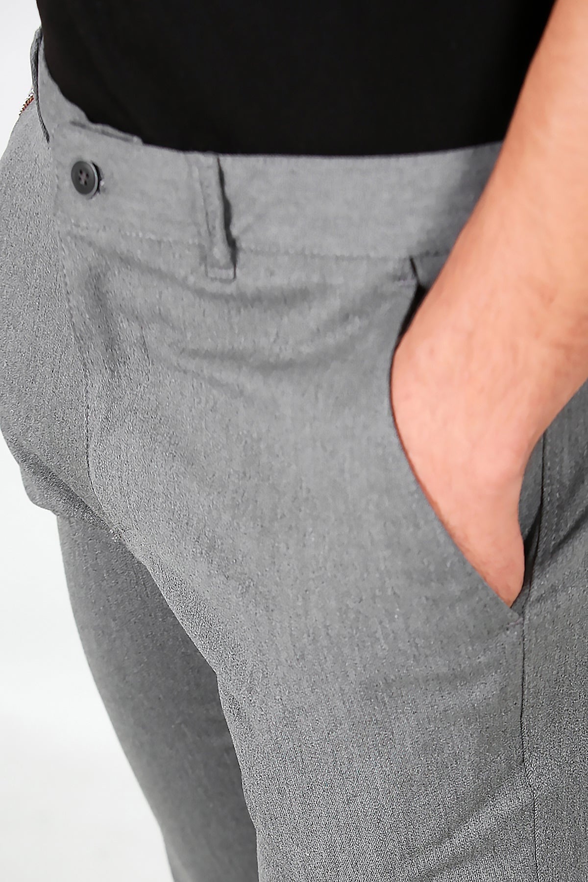 Herrenhose aus Baumwollmischgewebe – Grau