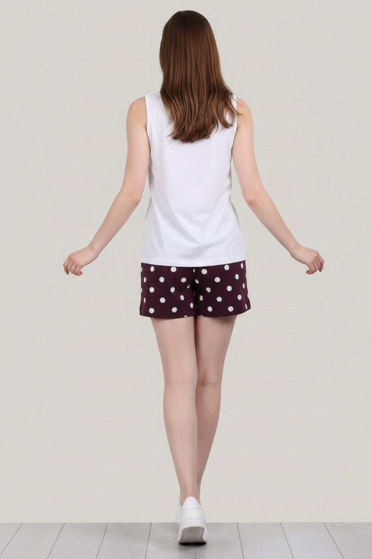 Multicolor Sleeveless Pyjama Set