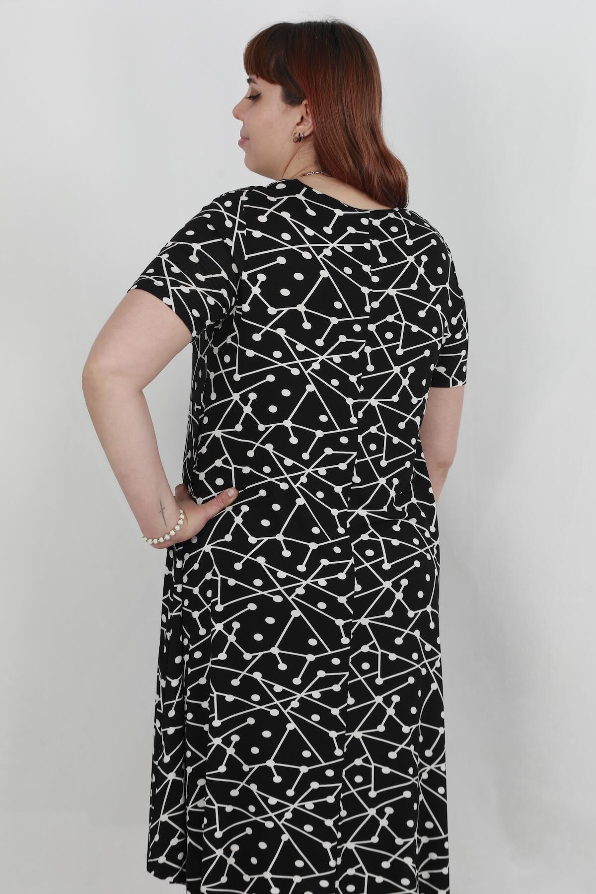 Plus - Size Printed Dress, Multicolor