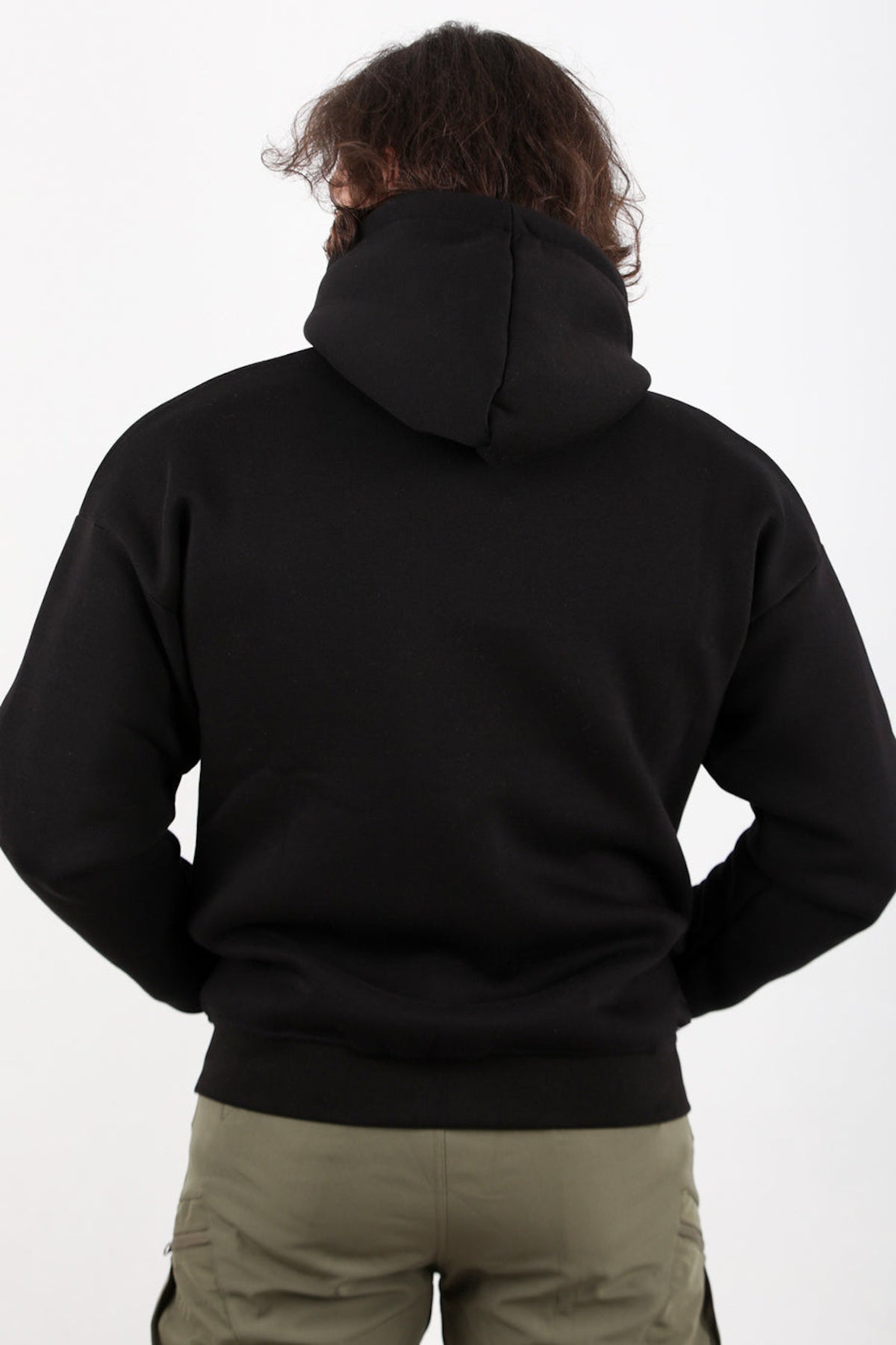 Men's Hooded Zip - Up Jacket — Black