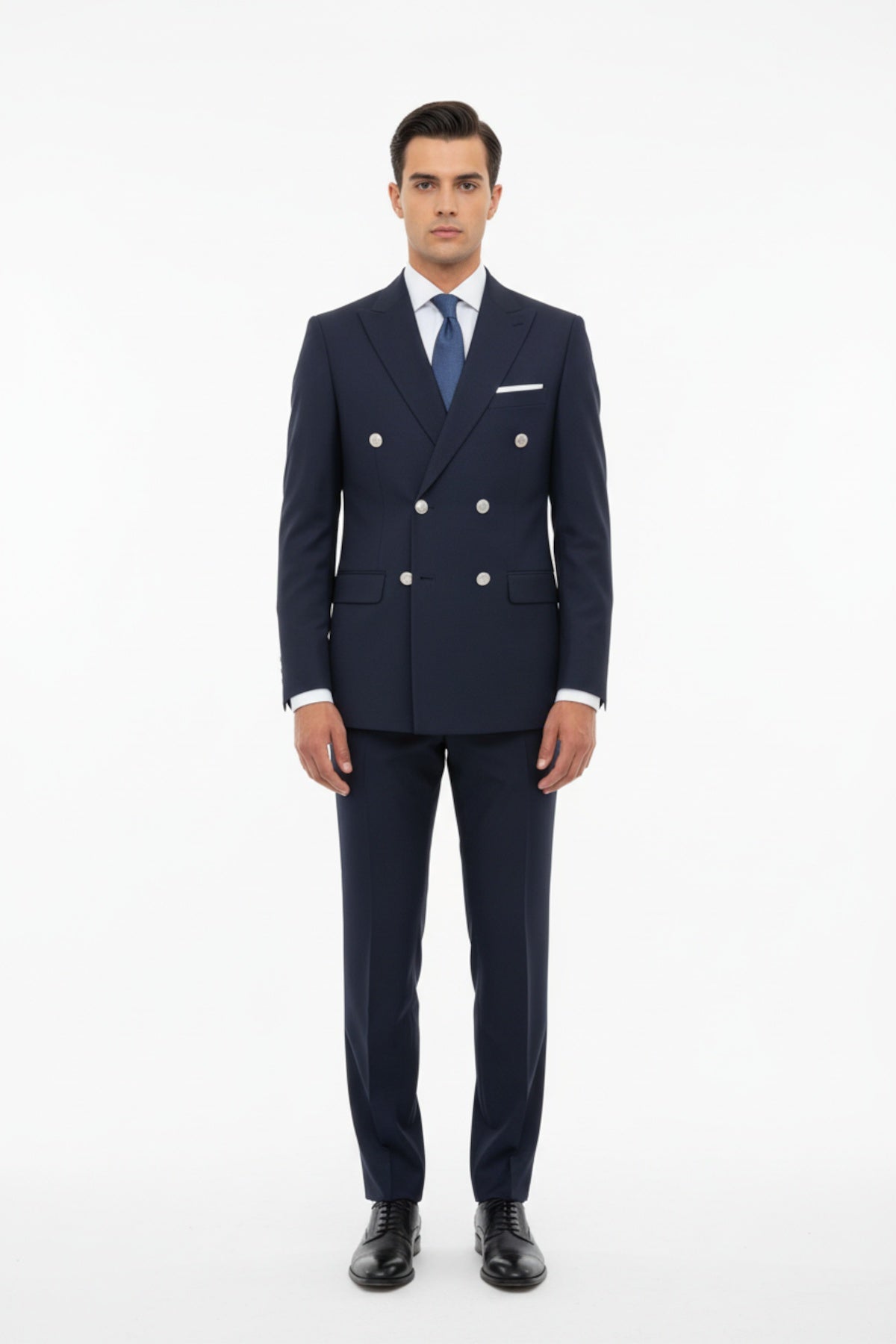 Bezayak Kloveze Navy Two - Piece Suit