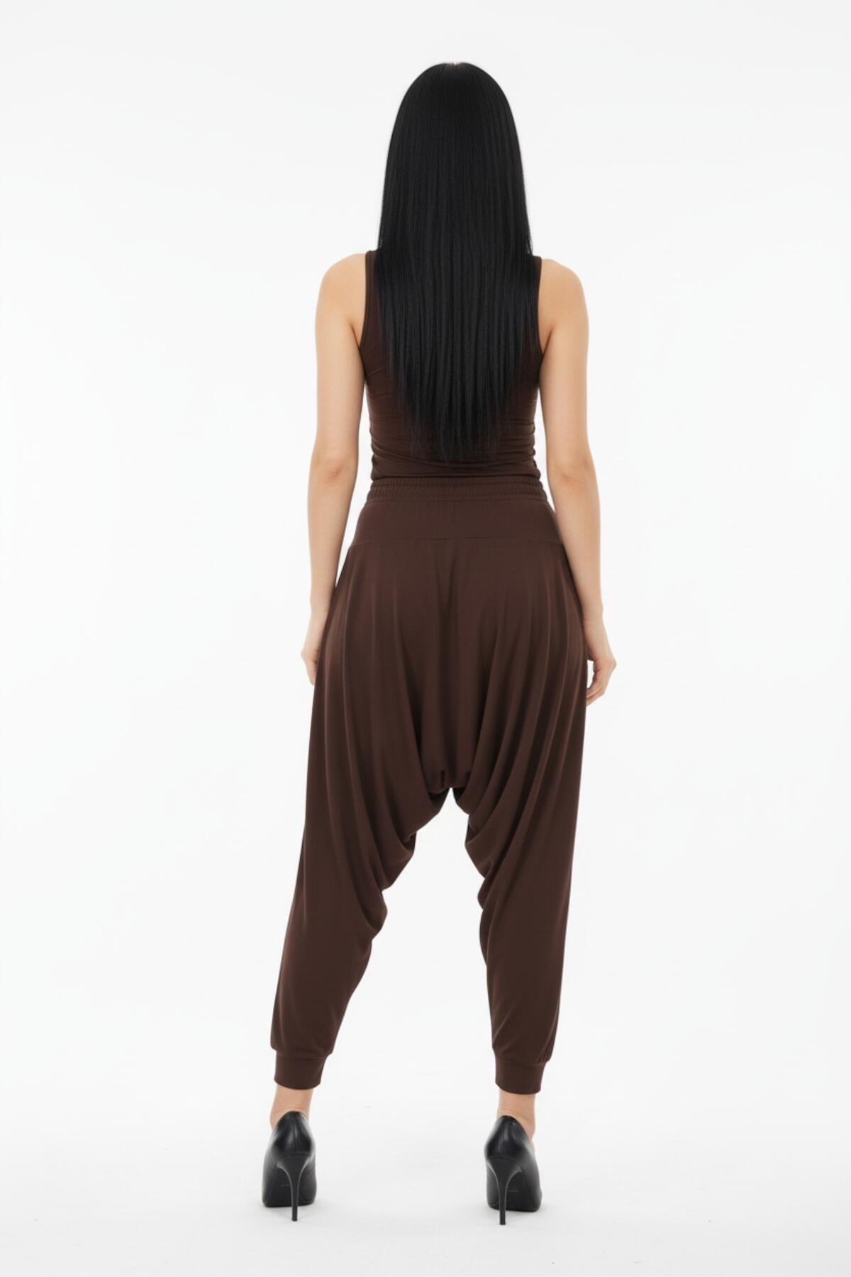 Grote maten Sandy-broek — Bruin
