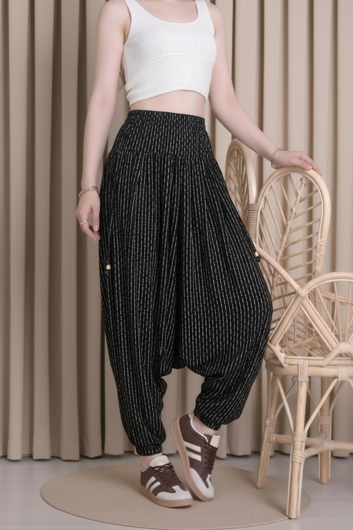 Pigment - Beaded Trousers — Multicolor