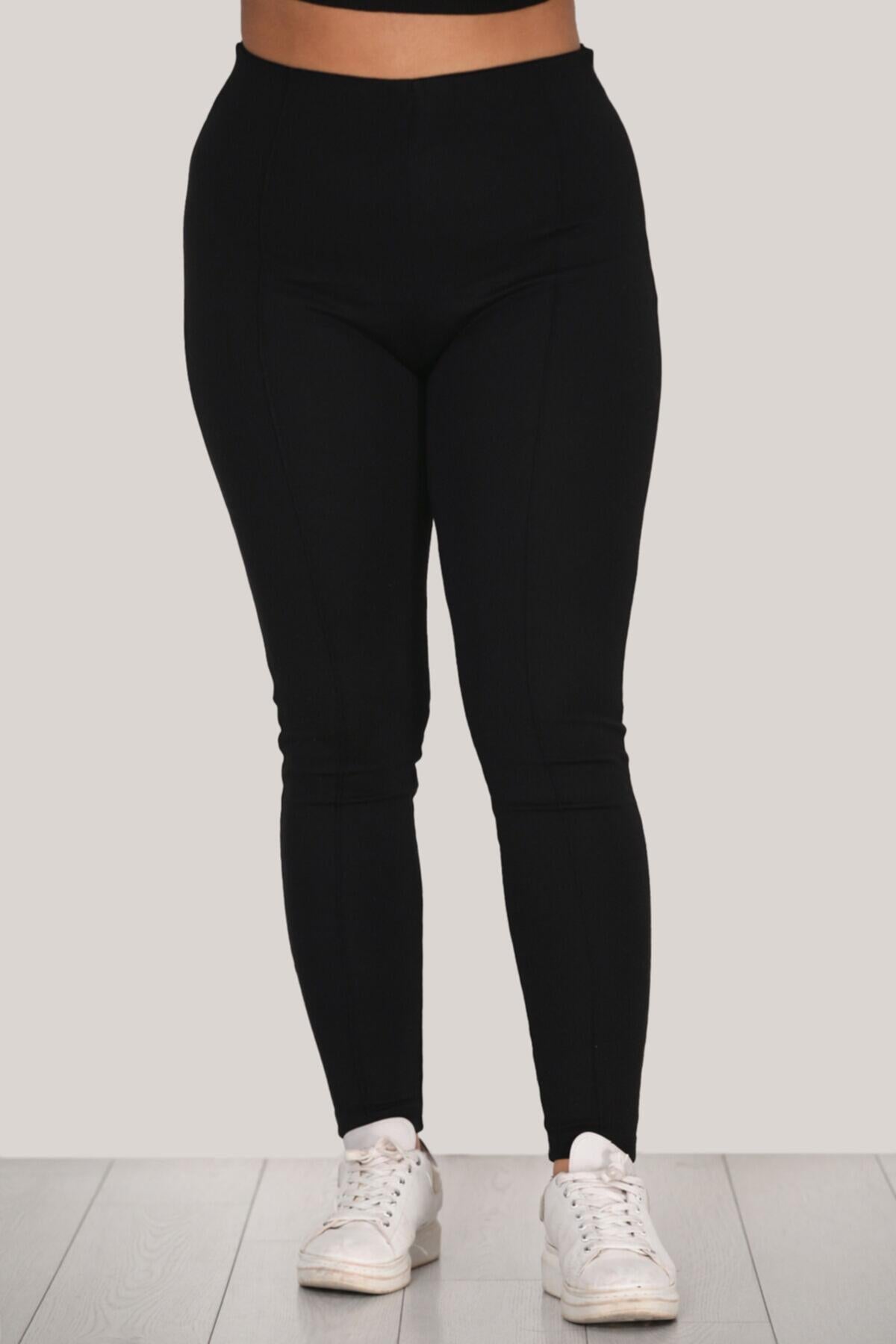 Große Größen Leggings - Schwarz