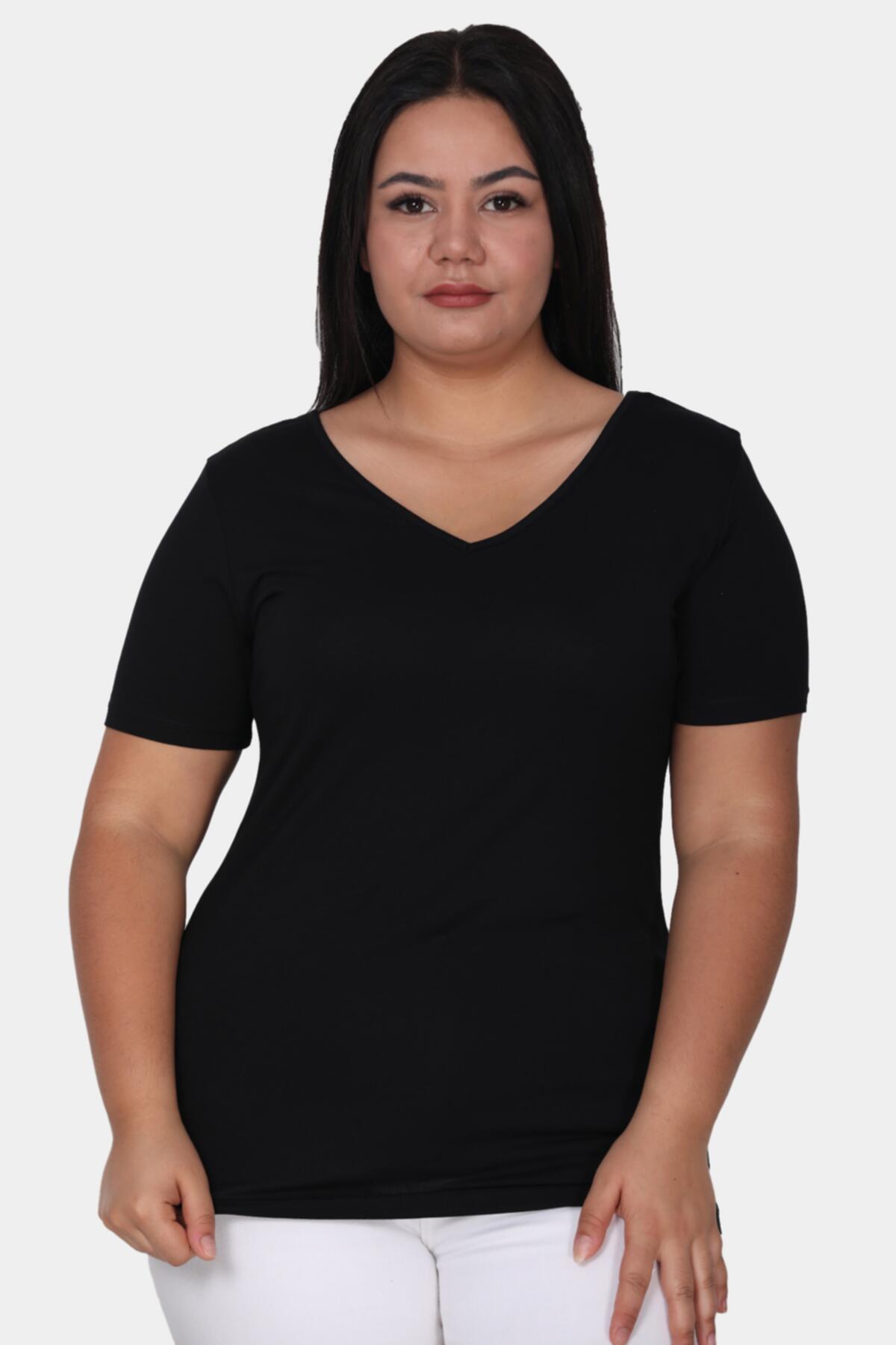 Große Größen Bluse — Schwarz
