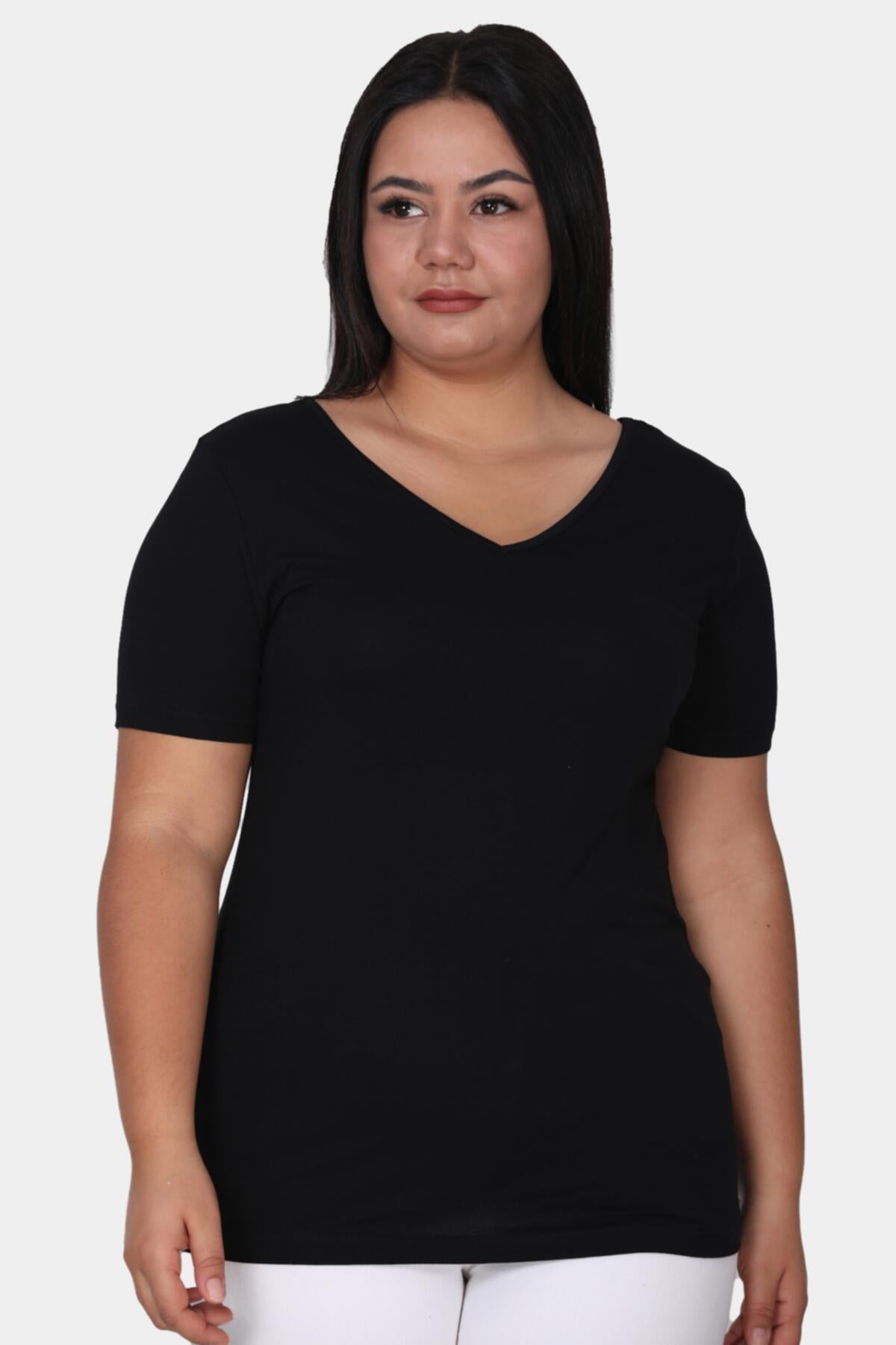 Große Größen Bluse — Schwarz