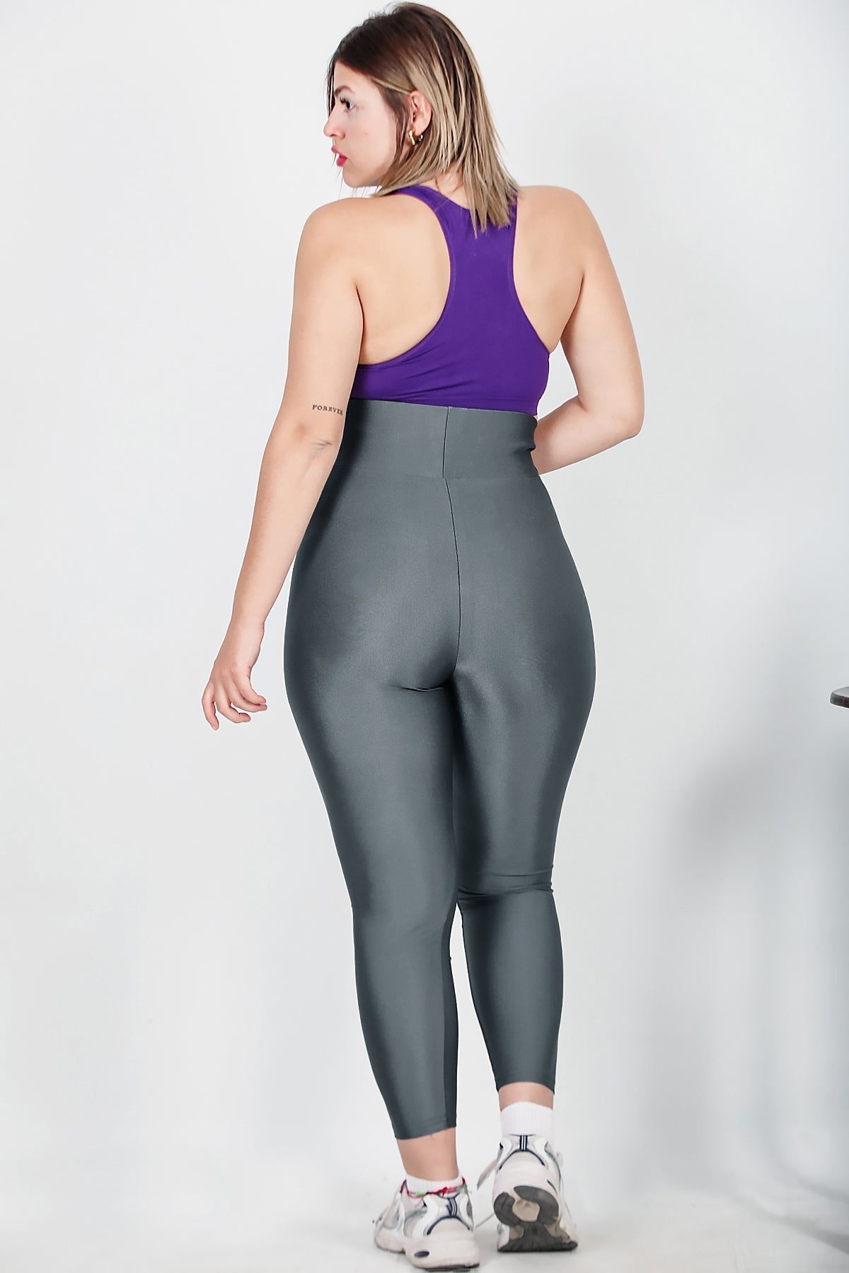 Große Größen Leggings — Grau
