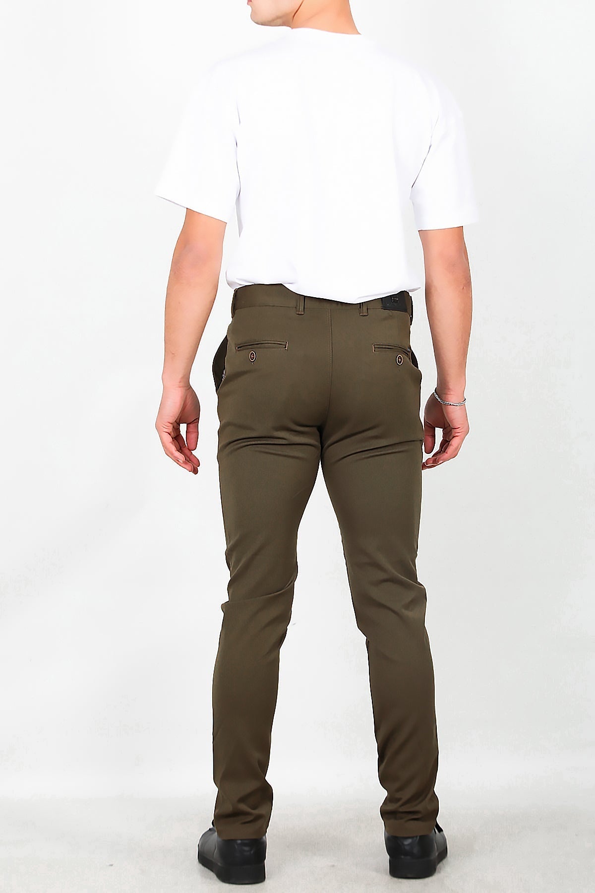 Men's Cotton - Blend Trousers — Brown