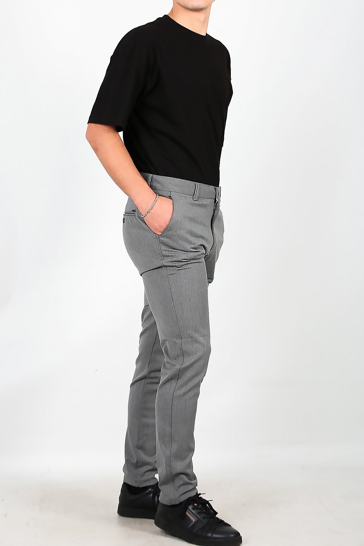 Herrenhose aus Baumwollmischgewebe – Grau