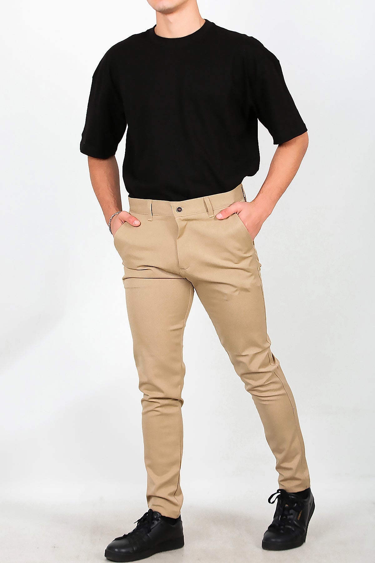 Men's Cotton Trousers — Beige