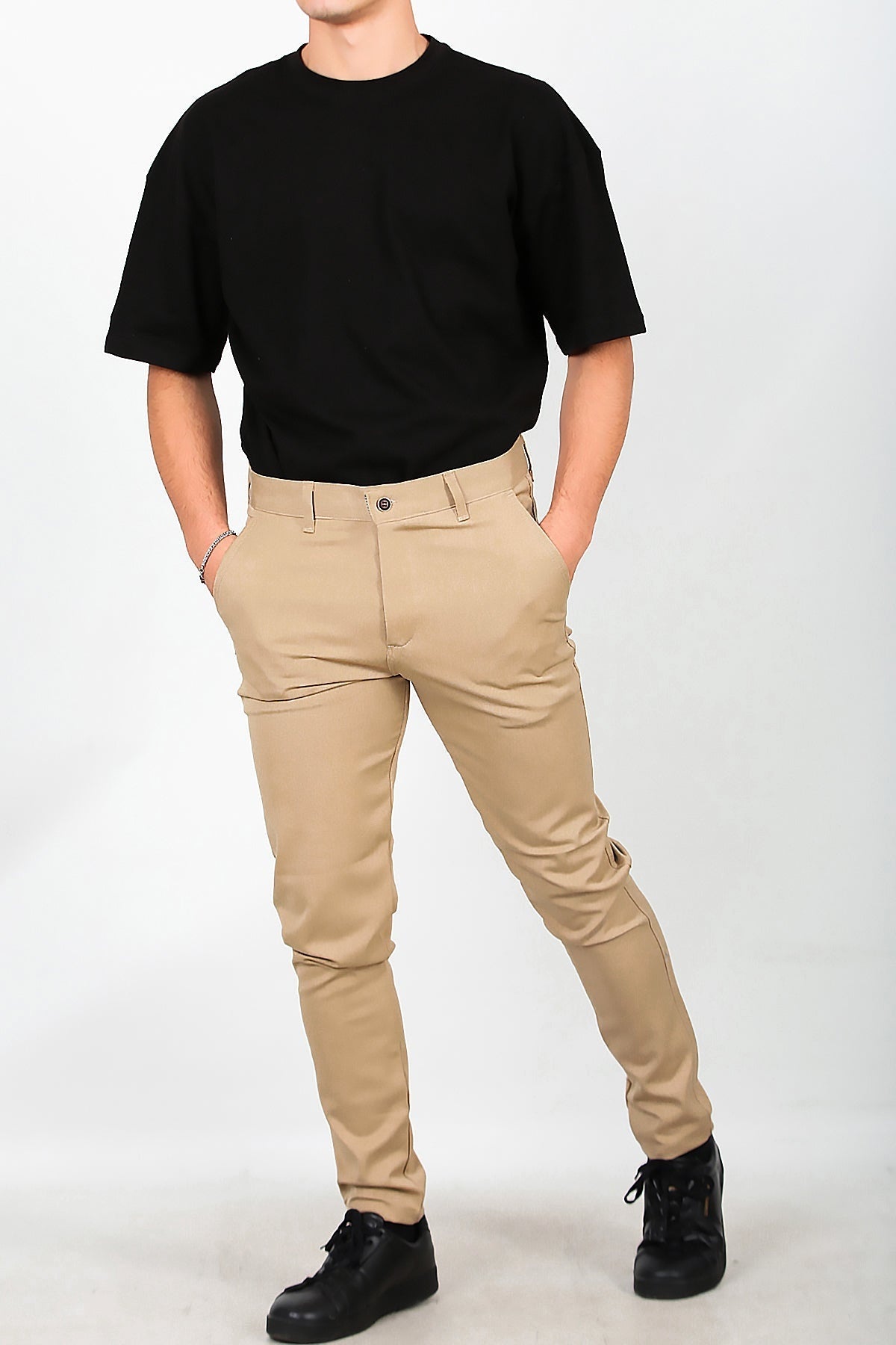Men's Cotton Trousers — Beige