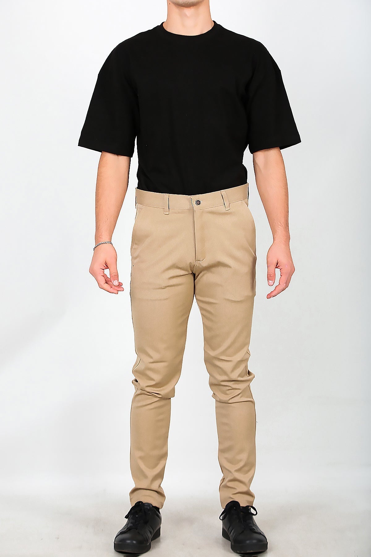 Men's Cotton Trousers — Beige