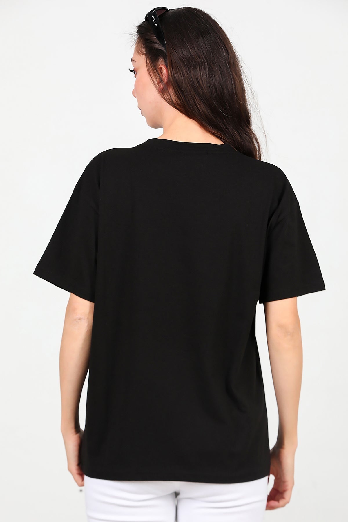 Women's Oversized T - Shirt — Black