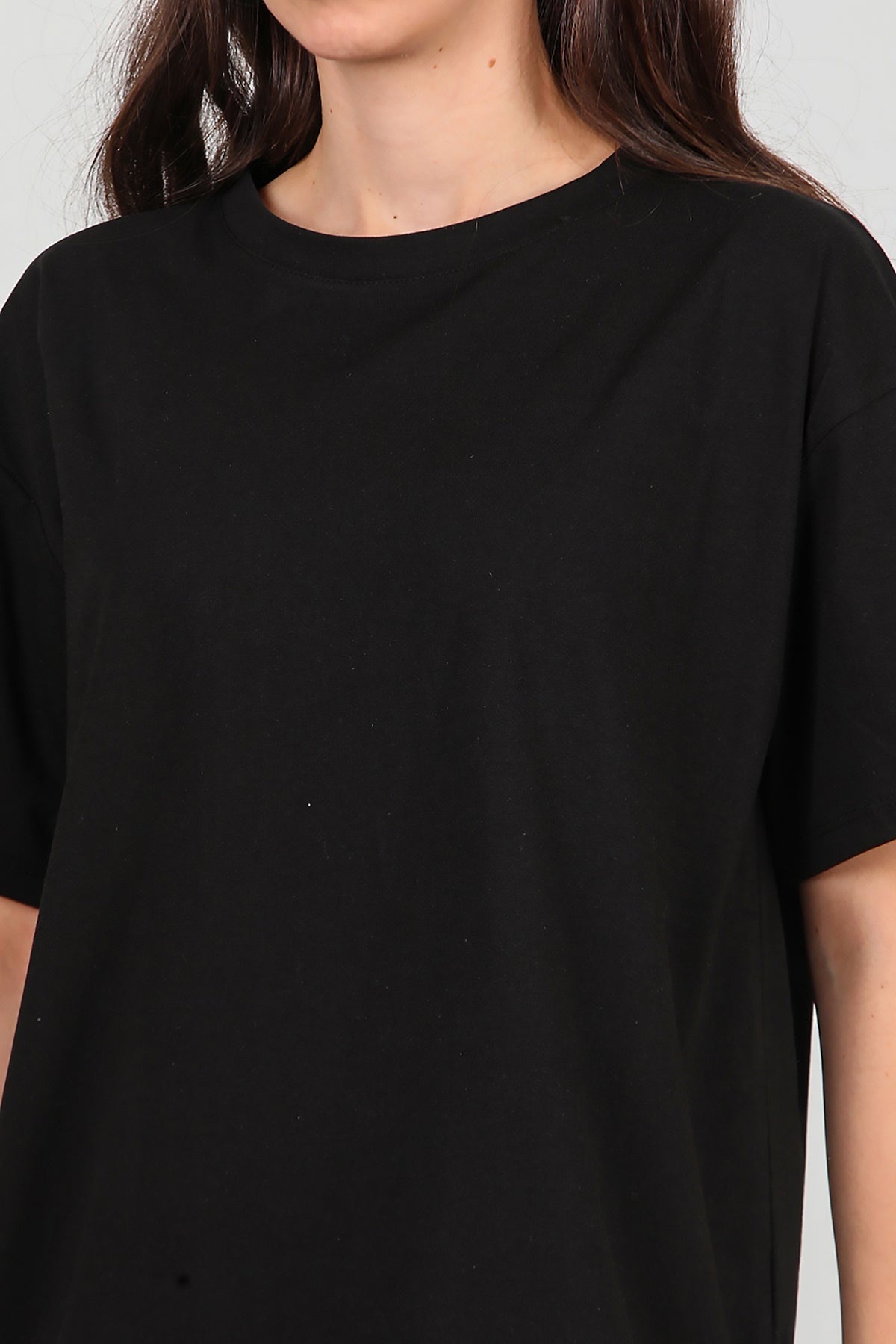 Women's Oversized T - Shirt — Black
