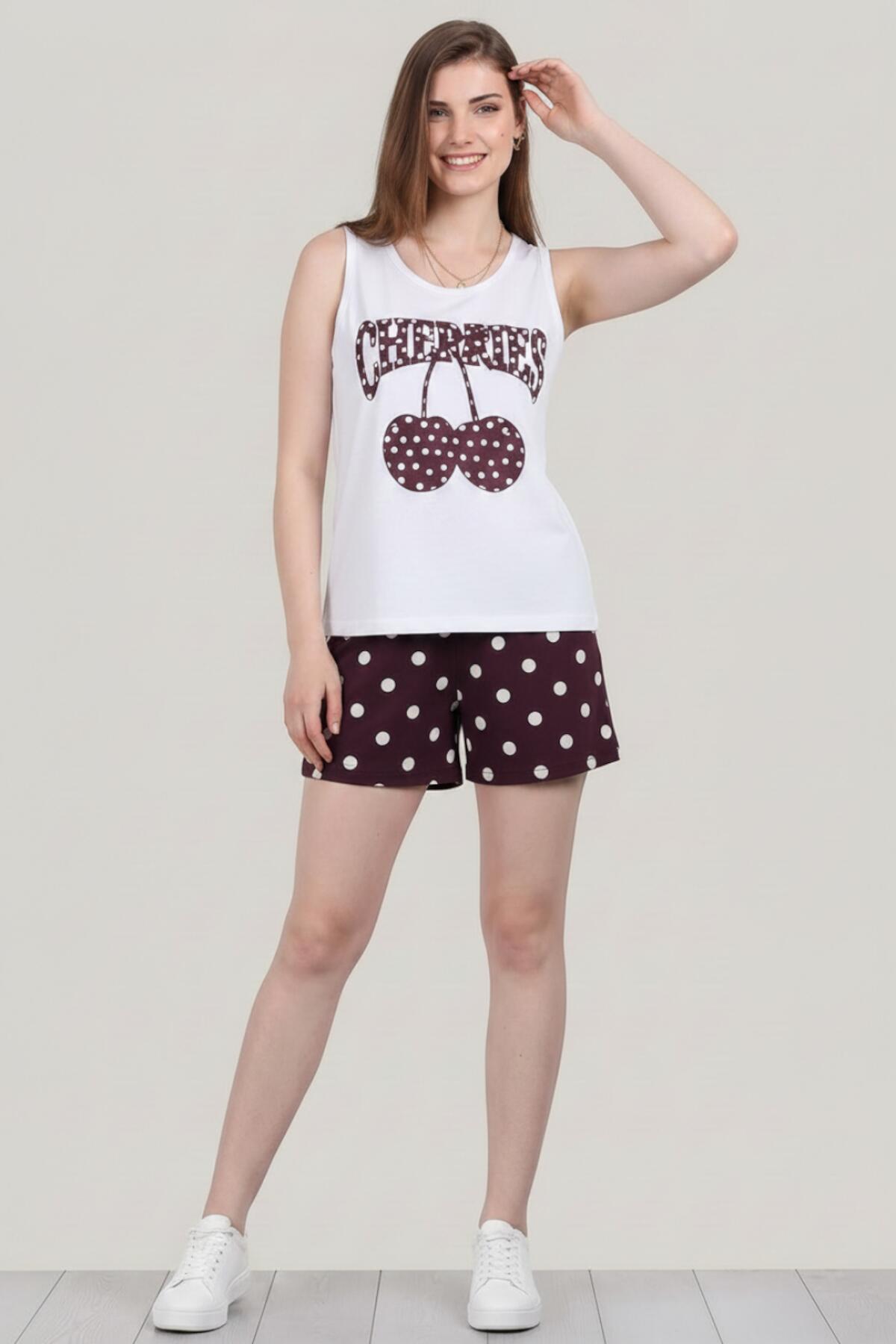 Multicolor Sleeveless Pyjama Set