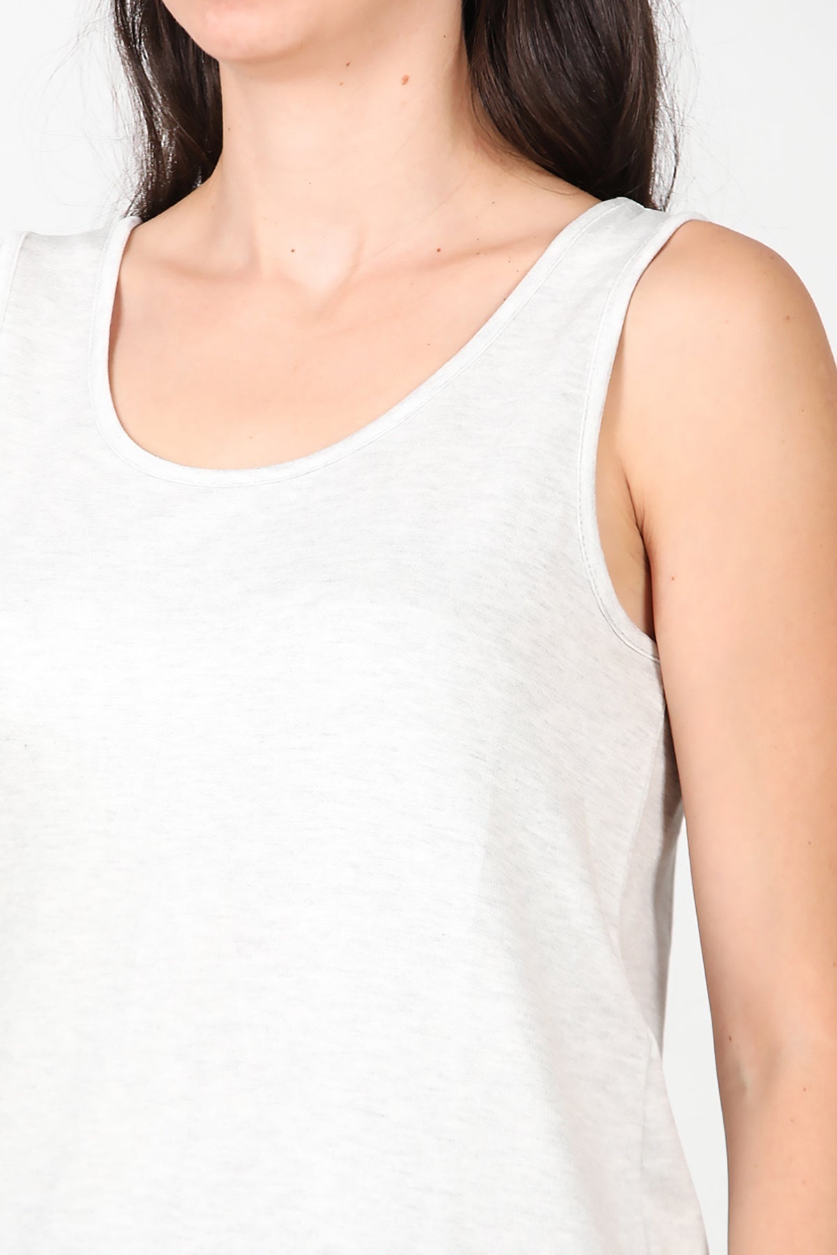 Breitband-T-Shirt – Grau