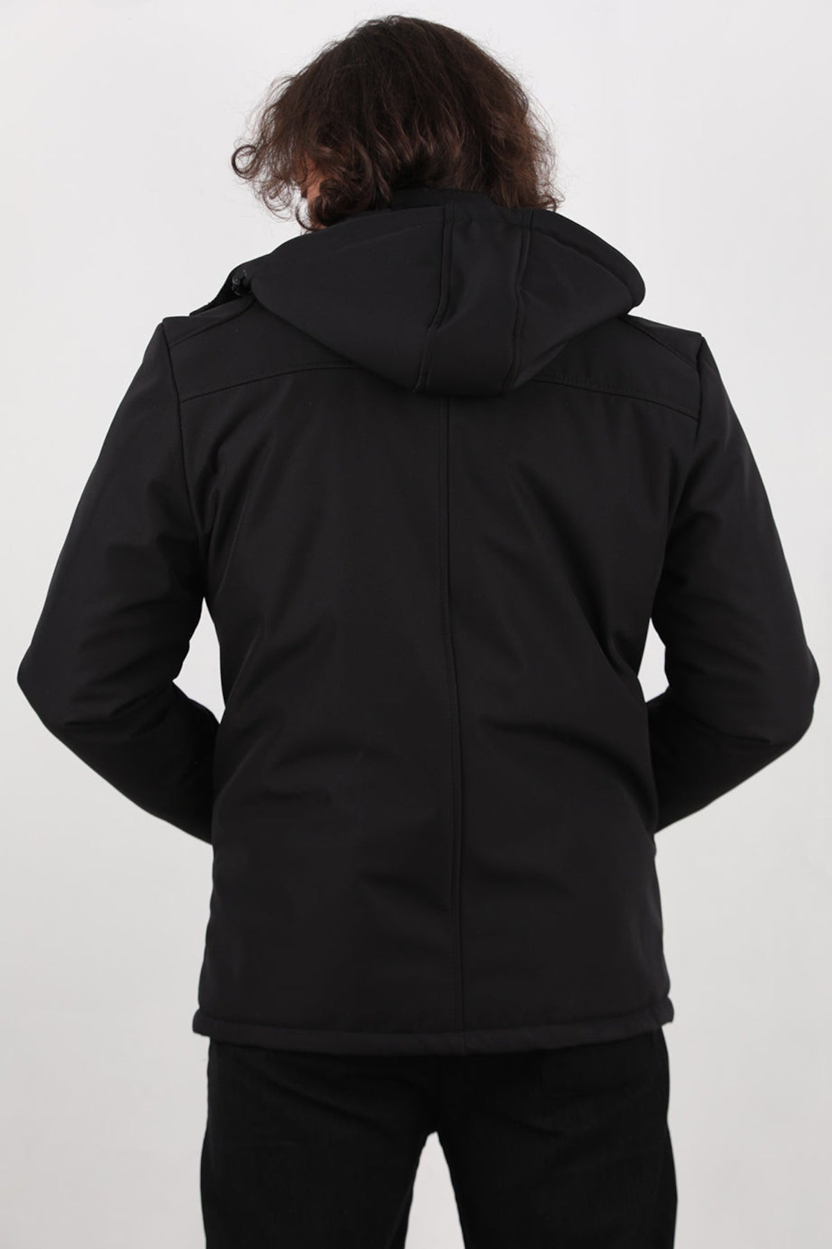 Herren Kapuzenjacke – Schwarz