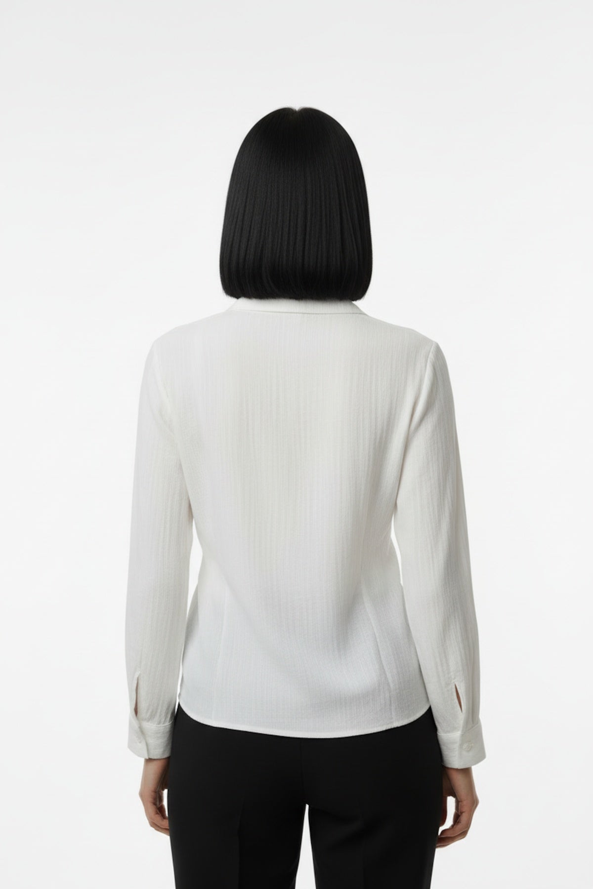 Müslim Tencel Blouse — Off - White
