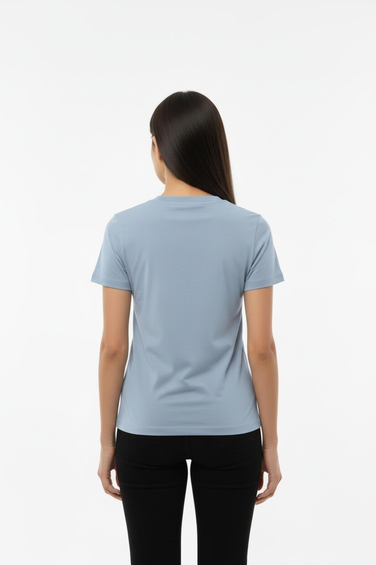 Crew - Neck Bodysuit T - Shirt — Blue
