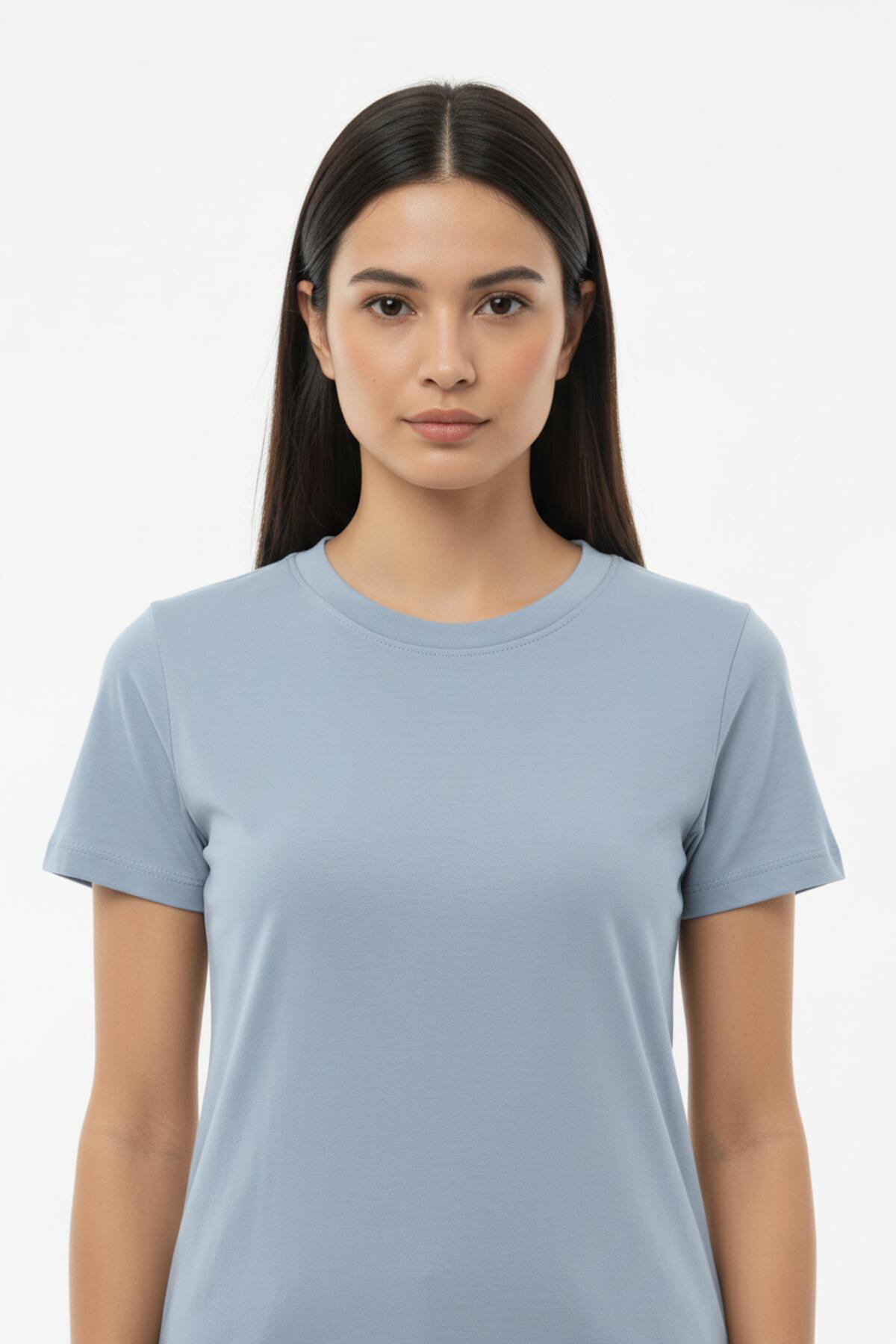 Crew - Neck Bodysuit T - Shirt — Blue