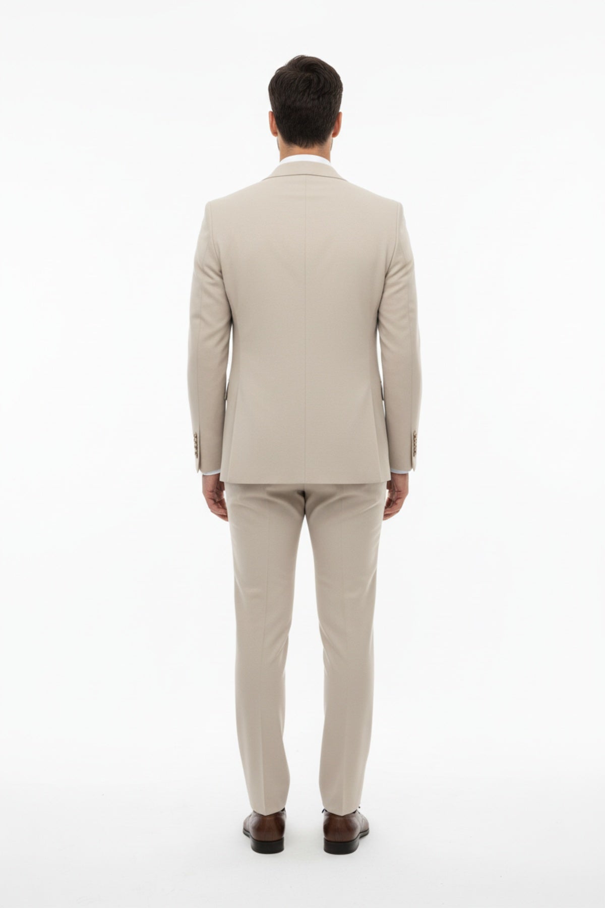 Petek Men's Three‑Piece Suit — Beige
