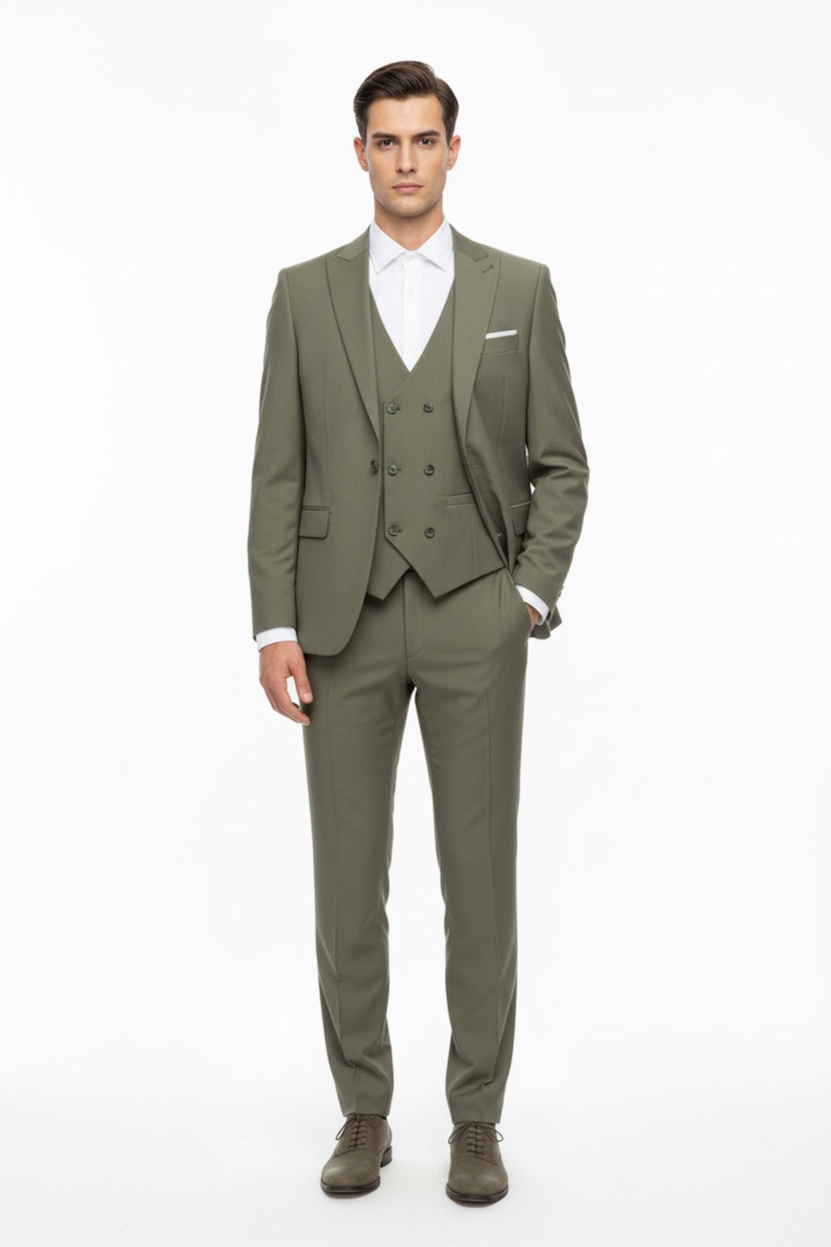 Men's Selina 3 - Piece Suit — Khaki