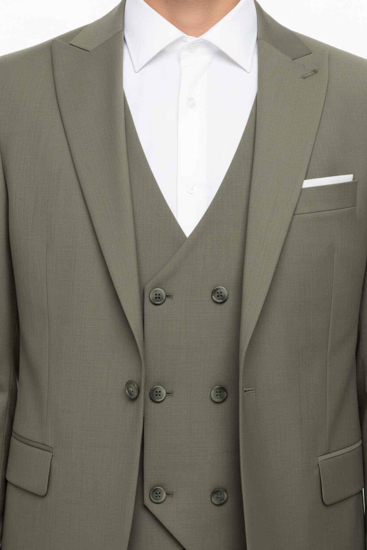 Herrenanzug Selina 3-teilig — Khaki