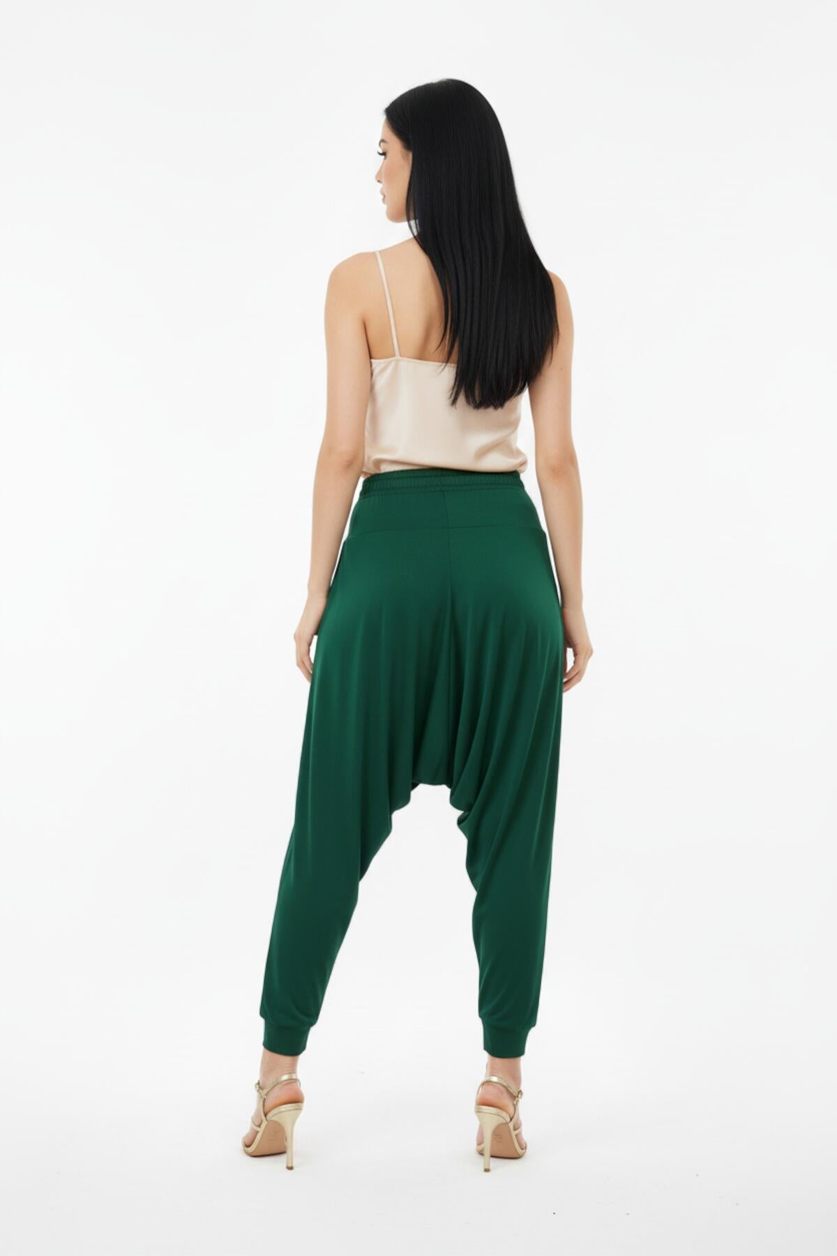 Plus - Size Sandy Trousers — Green