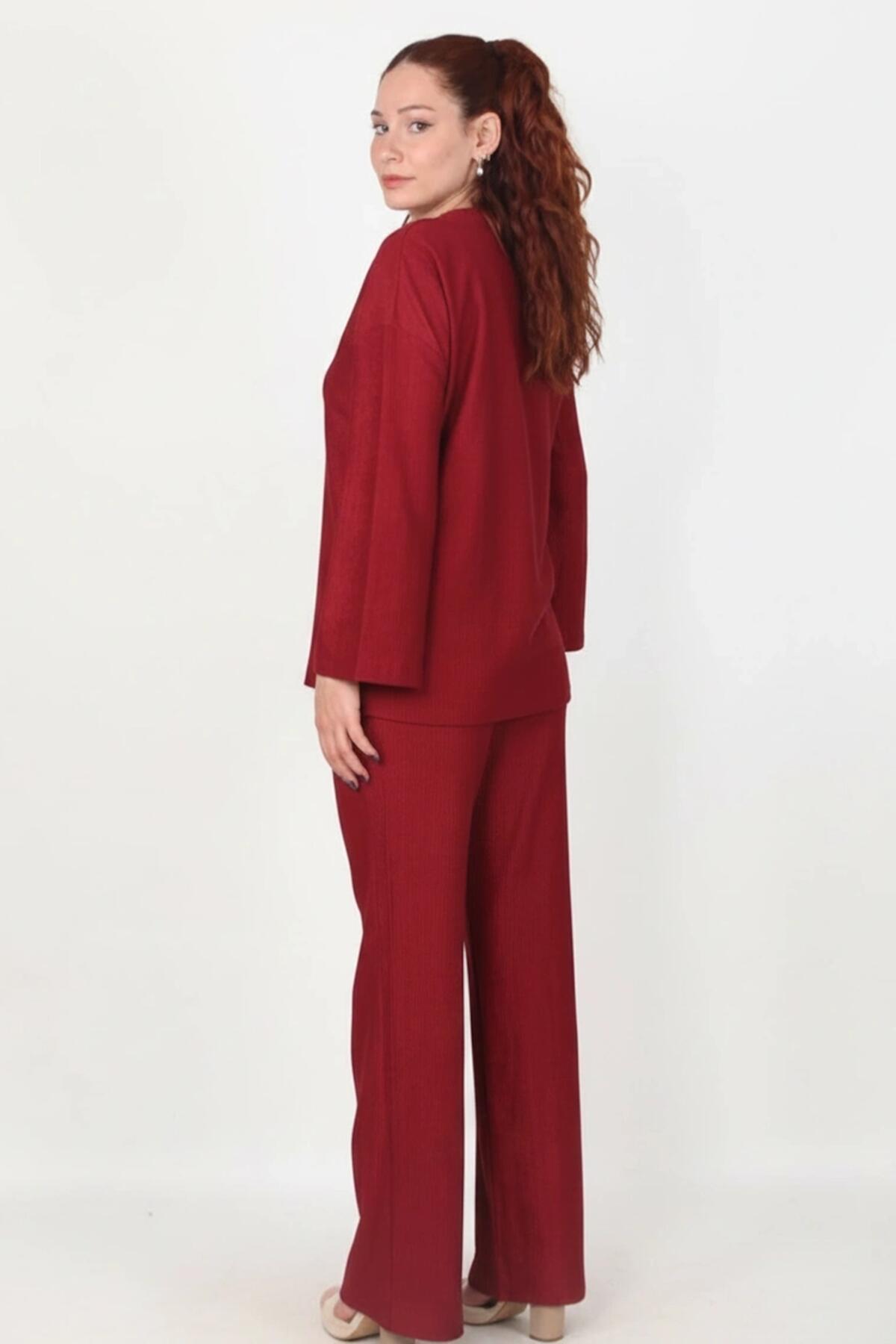 Bourgondië Wijde Mouw Twee-delige Set