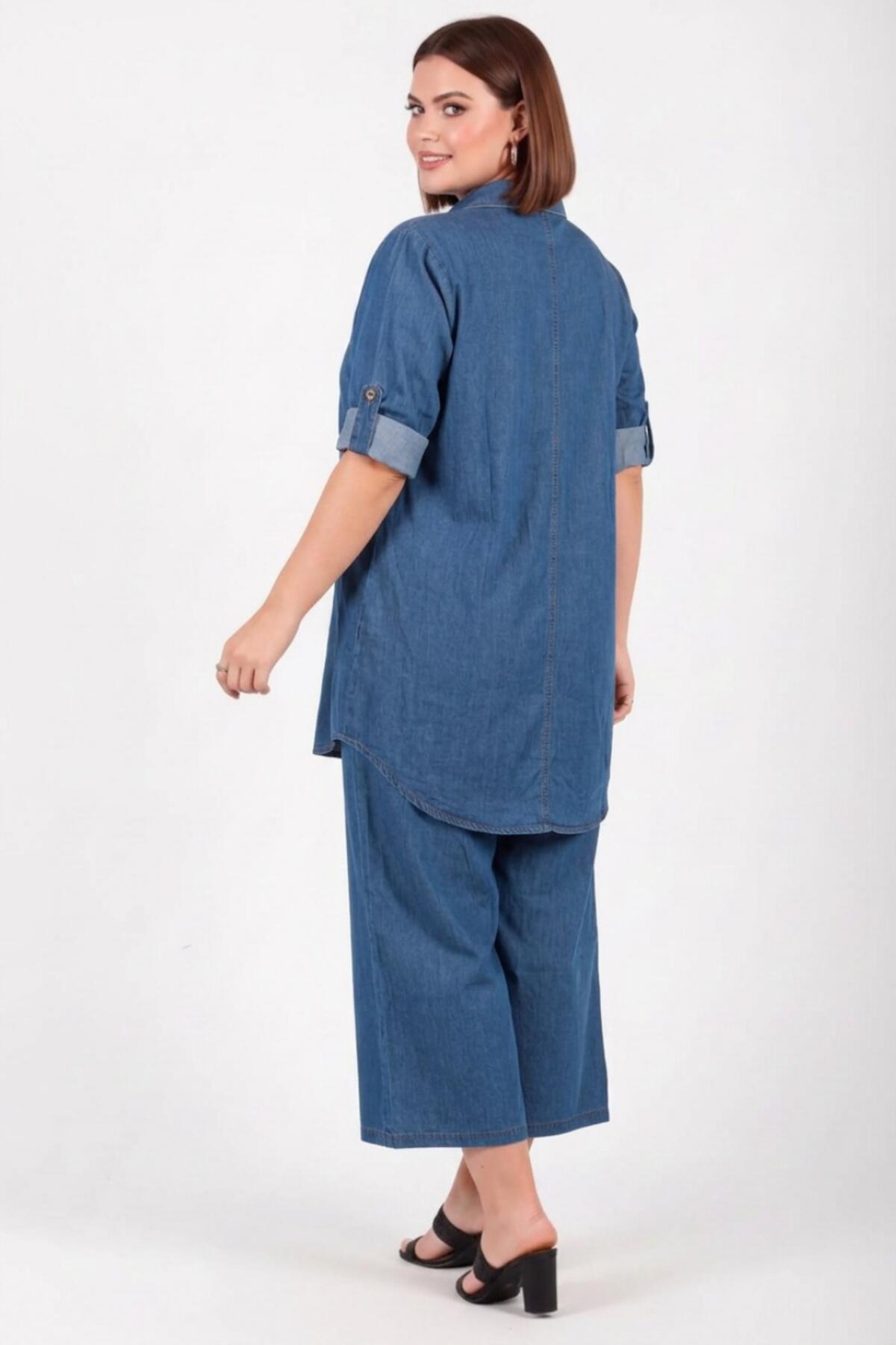 Plus-Size-Denim-Set