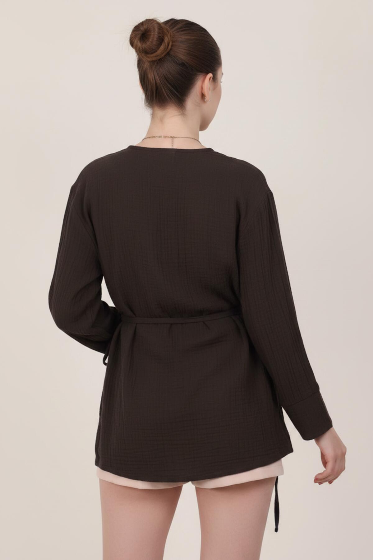 Bruine Mousseline Wikkeltuniek