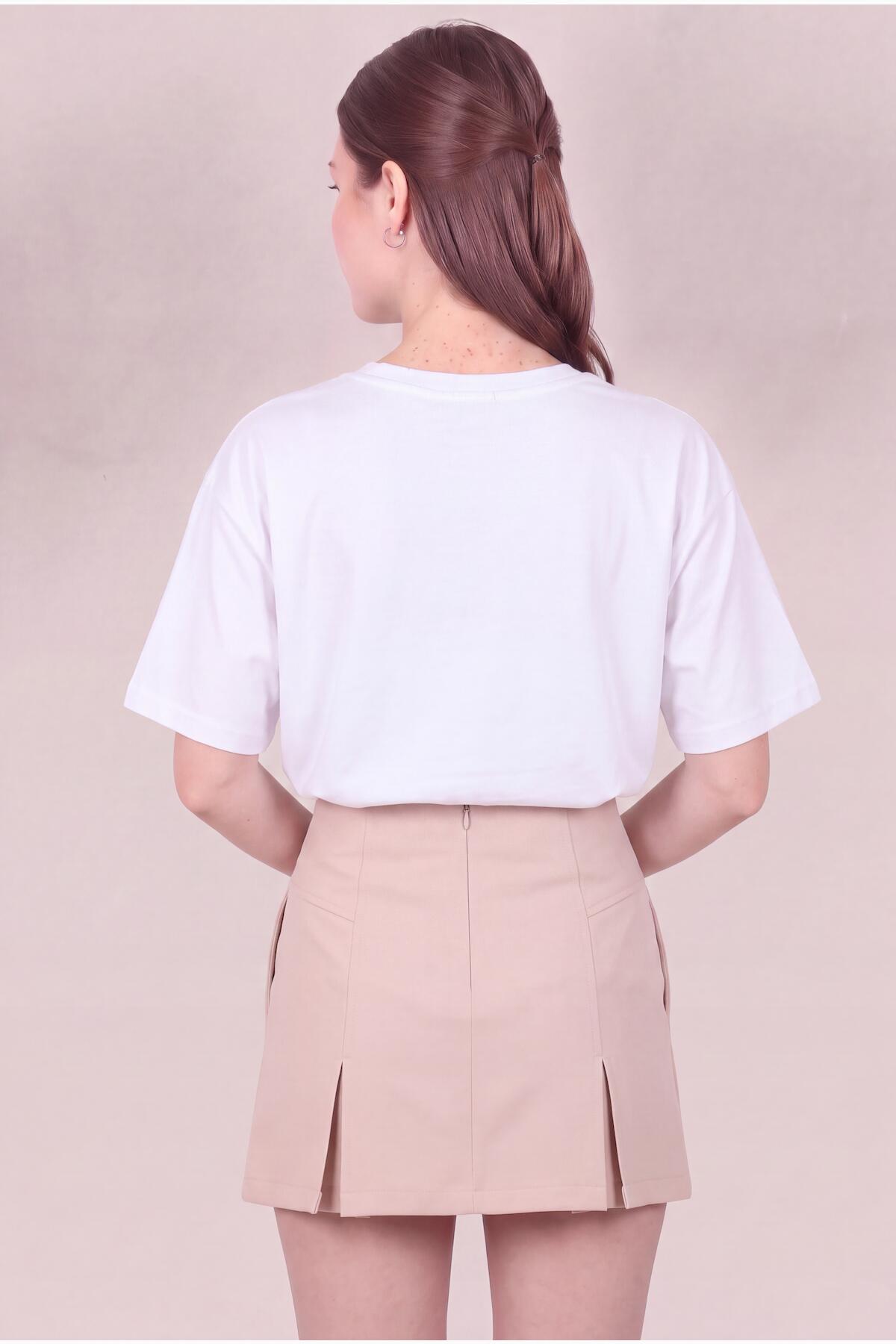 Cherry Stone - Embellished T - Shirt — White