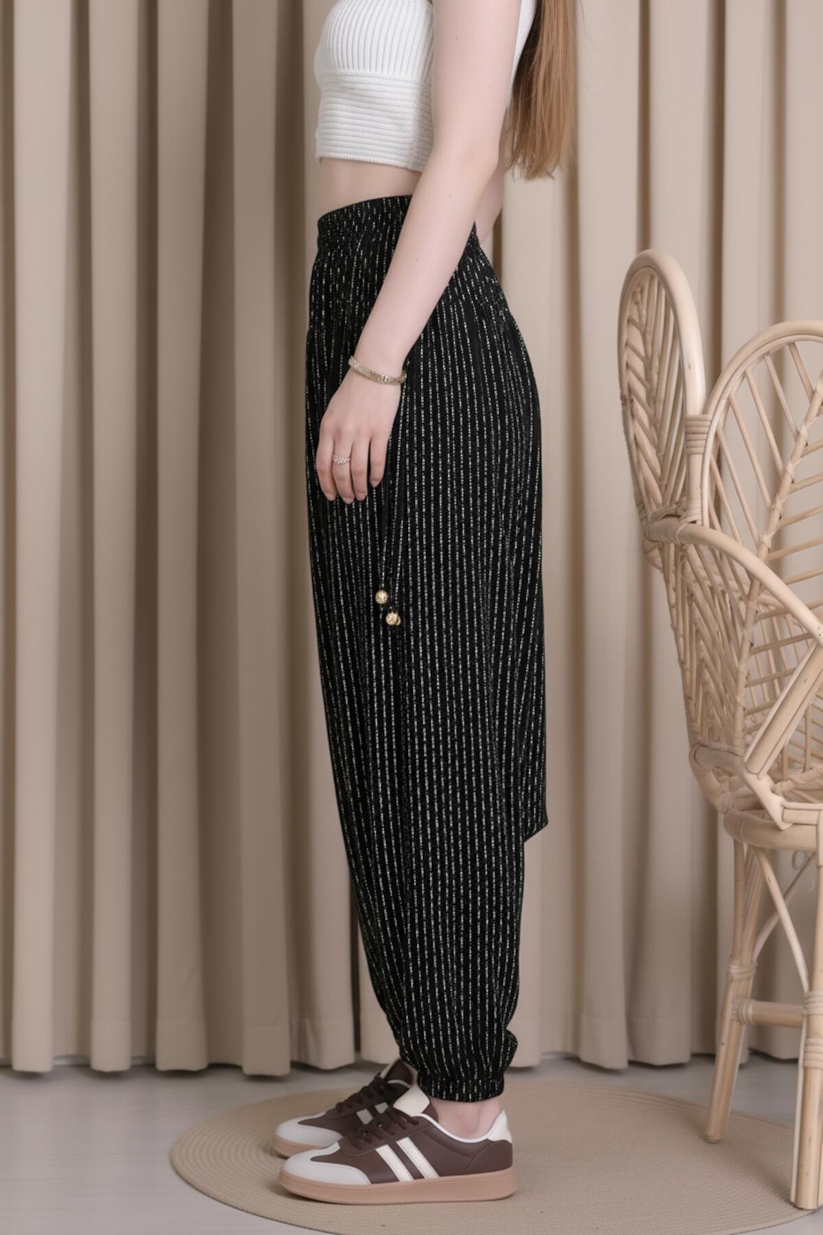 Pigment - Beaded Trousers — Multicolor