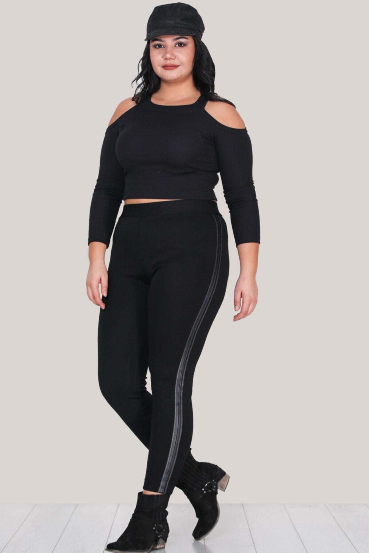 Black Plus - Size Leggings