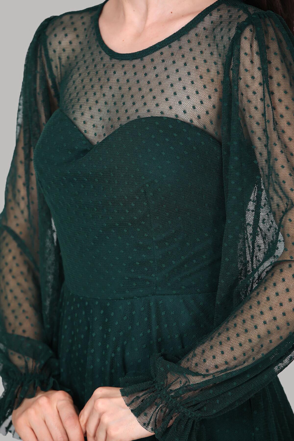 Emerald Midi Evening Dress